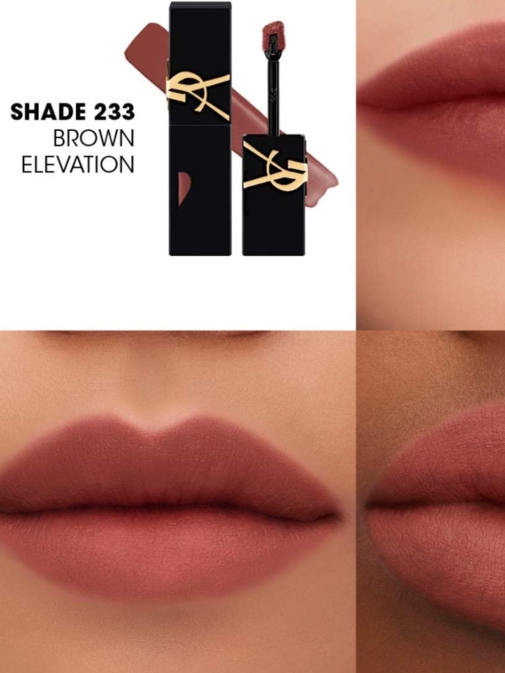 NIB Yves Saint Laurent Lip Blur  - Shade 233 Brown Elevation